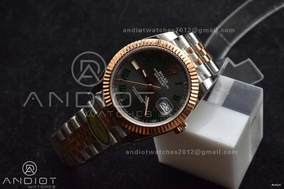 RG 41 Dial Bracelet 126333 Steel Gray SS Roman RG 1:1 Edition 904L SH3235 (Gain Weight) Green DateJust Jubilee SS Best on ARF 0414